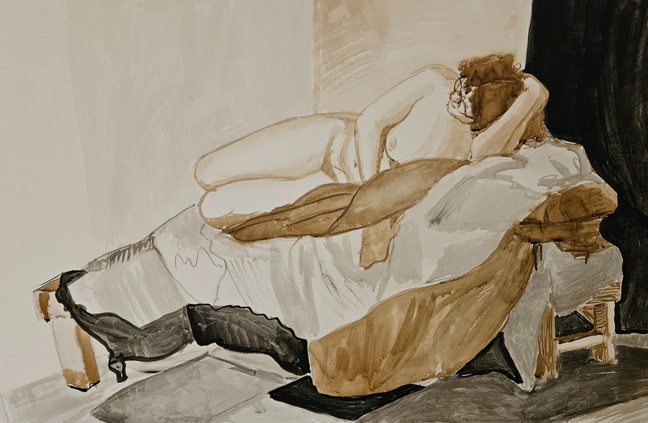 Walnut Ink Figure Practice (2024)