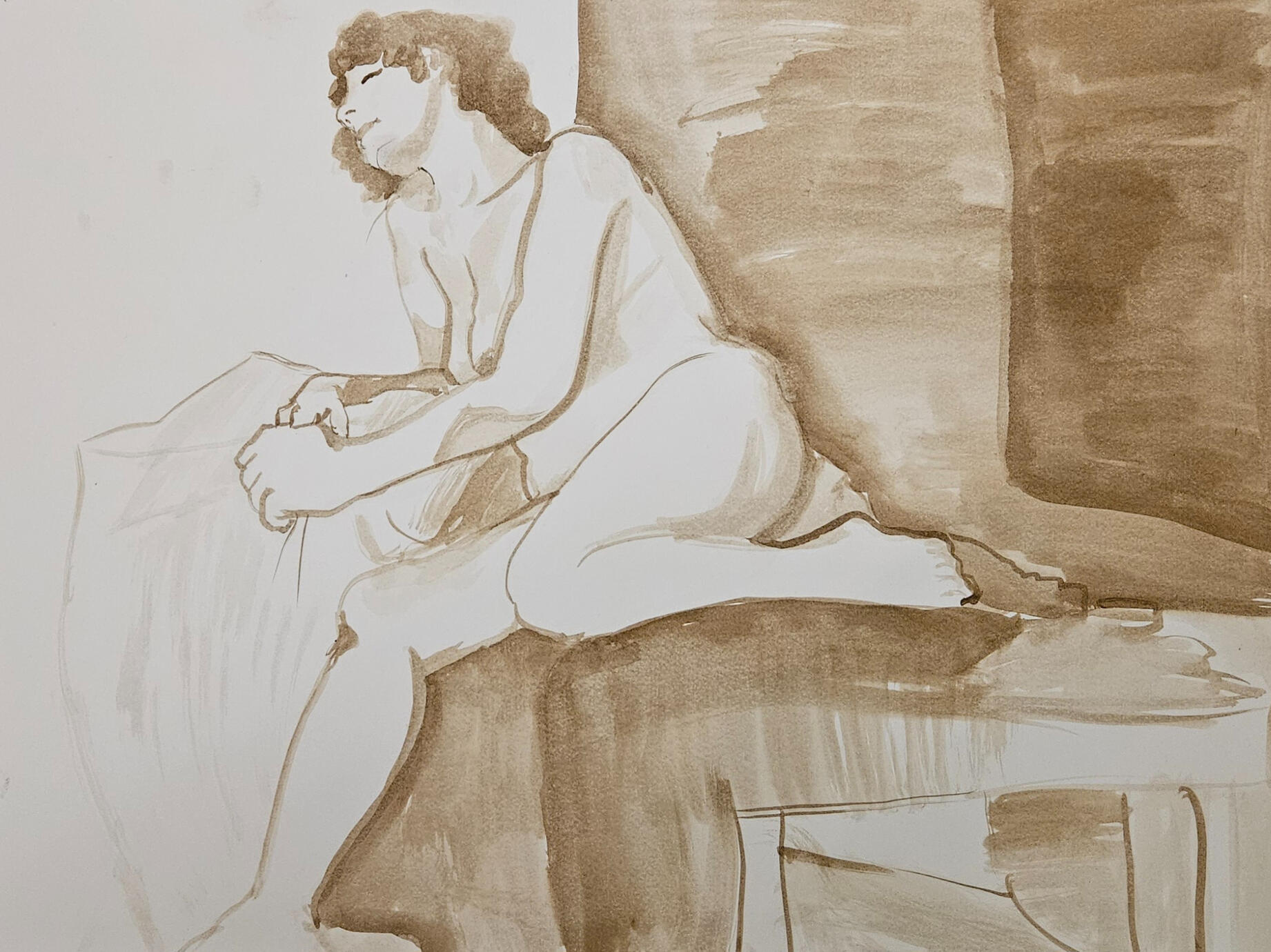 Walnut Ink Gesture 2 (2024)